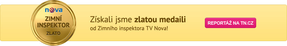 Zlatá medaile od Zimního inspektora TV Nova
